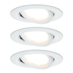 Paulmann 3-set spot Nova Coin rond, kantelb., wit