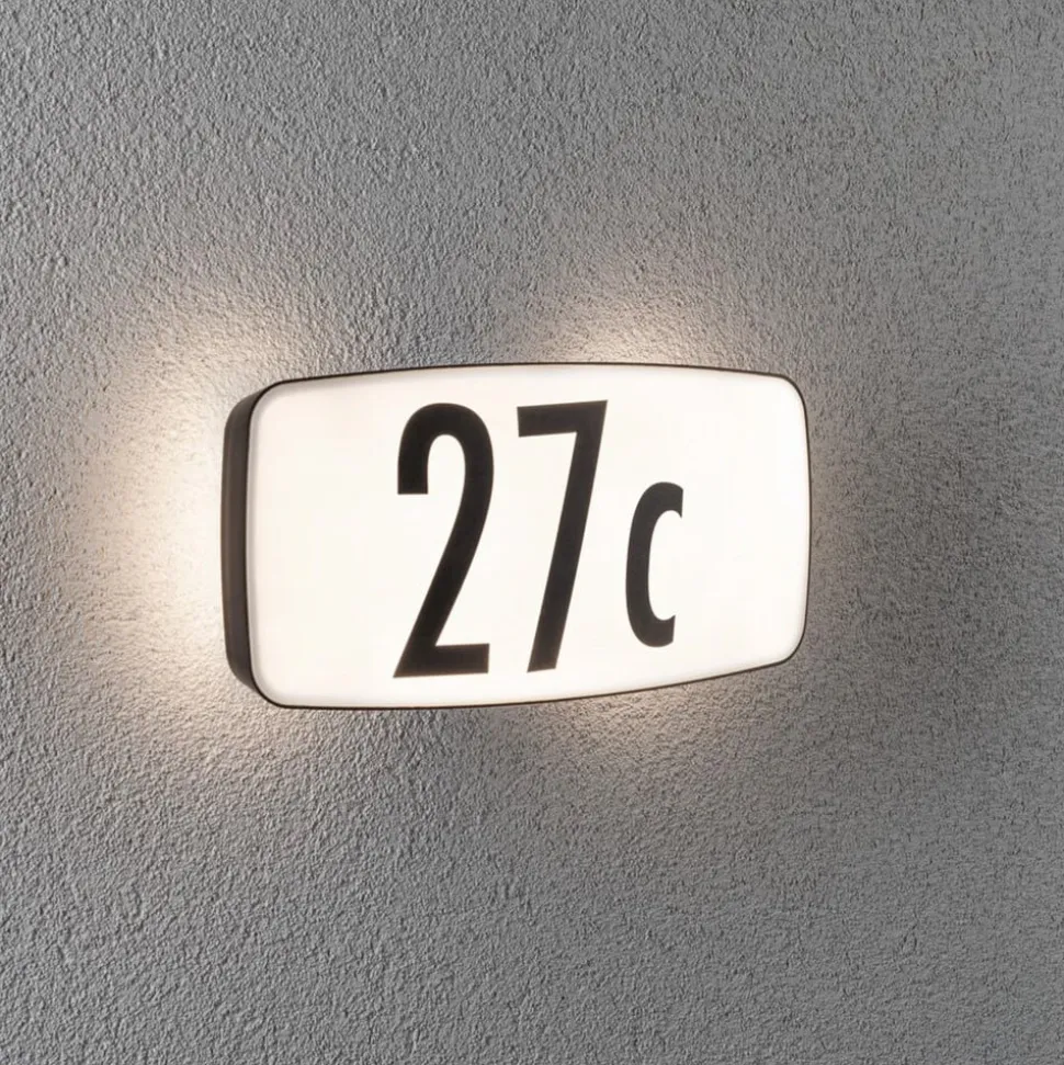 Paulmann Sheera huisnummer lamp met sensor