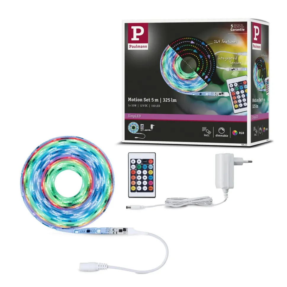 Paulmann SimpLED Motion LED strip set, 5m afstandsbediening RGB