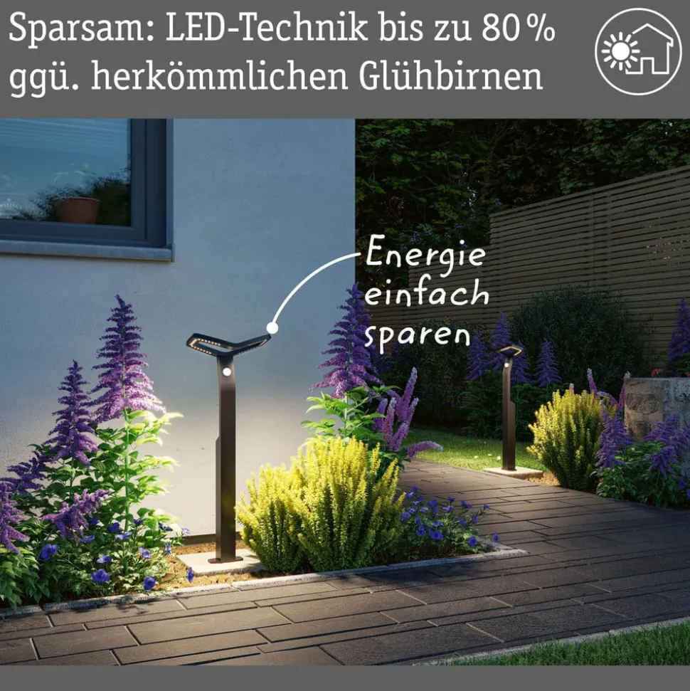 Paulmann Slimme tuinpadverlichting Alara, RGBW antraciet IP44