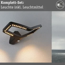 Paulmann Slimme wandlamp Alara, RGBW antraciet IP44