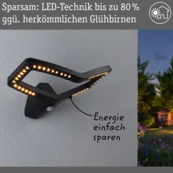 Paulmann Slimme wandlamp Alara, CCT, antraciet IP44