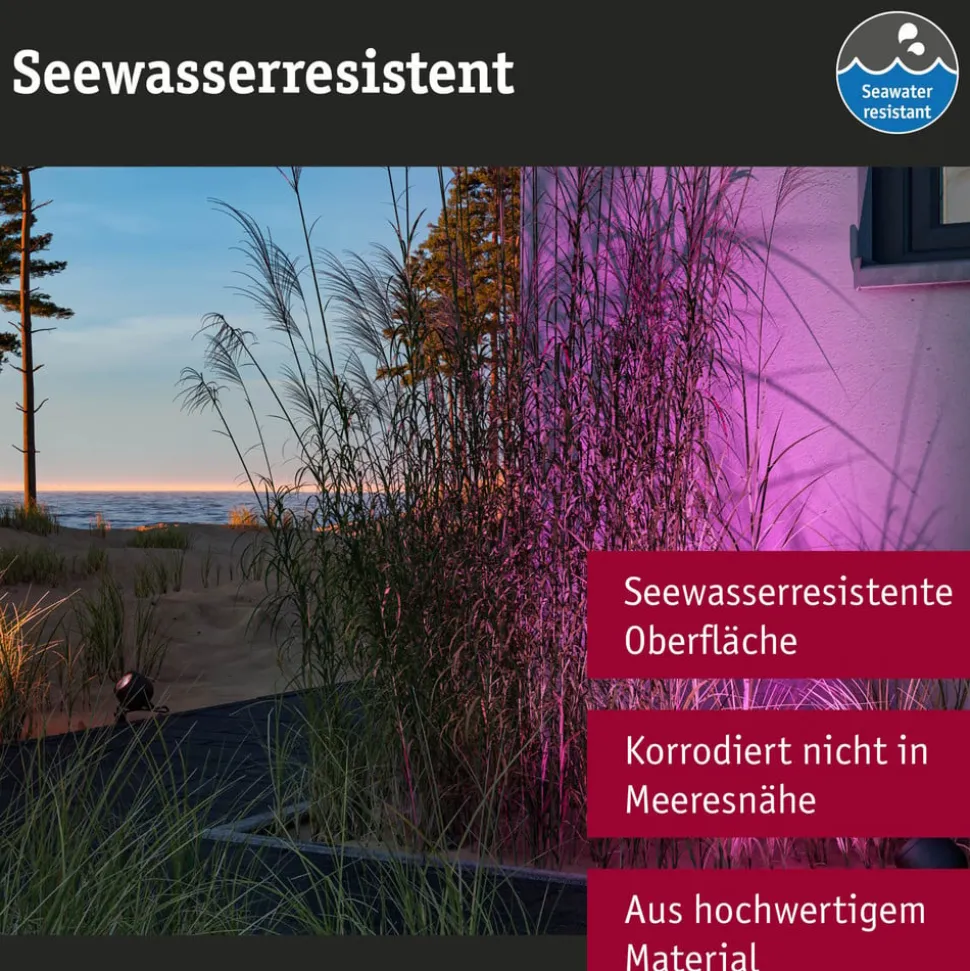 Paulmann Smart LED grondspiesspot Kikolo, RGBW, antraciet IP65