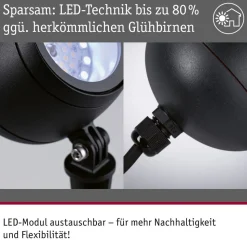 Paulmann Smart LED grondspiesspot Kikolo, RGBW, antraciet IP65