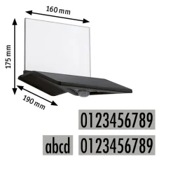 Paulmann solar-huisnummer lamp Yoko, antraciet