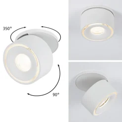 Paulmann Spircle LED inbouwlamp, mat wit