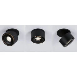 Paulmann Spircle LED inbouwlamp, mat zwart