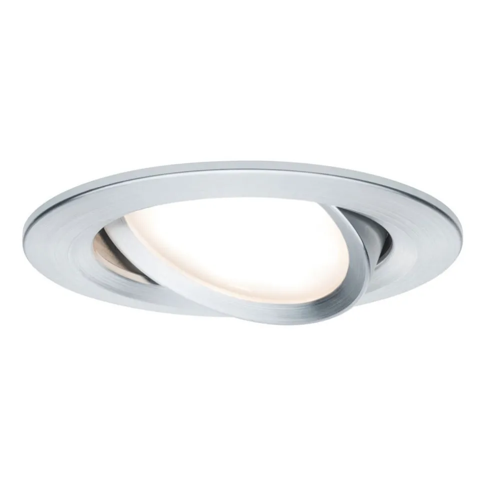 Paulmann spot Nova Coin rond, kantelbaar, alu