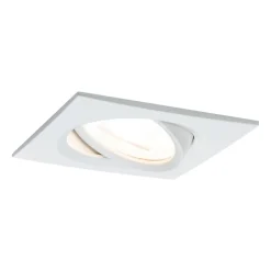 Paulmann spot Nova vierkant, kantel-/dimbaar, wit