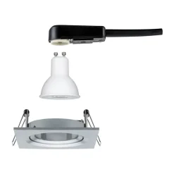 Paulmann spot Nova vierkant, kantel-/dimbaar, alu