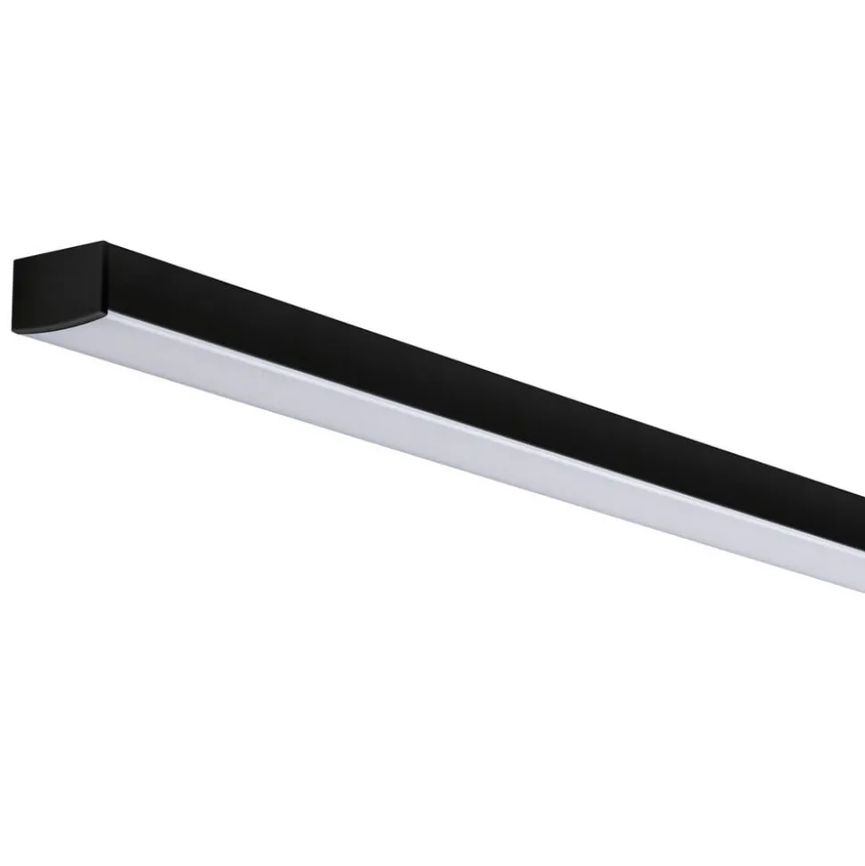 Paulmann Square profiel, zwart, diffusor wit, 1m