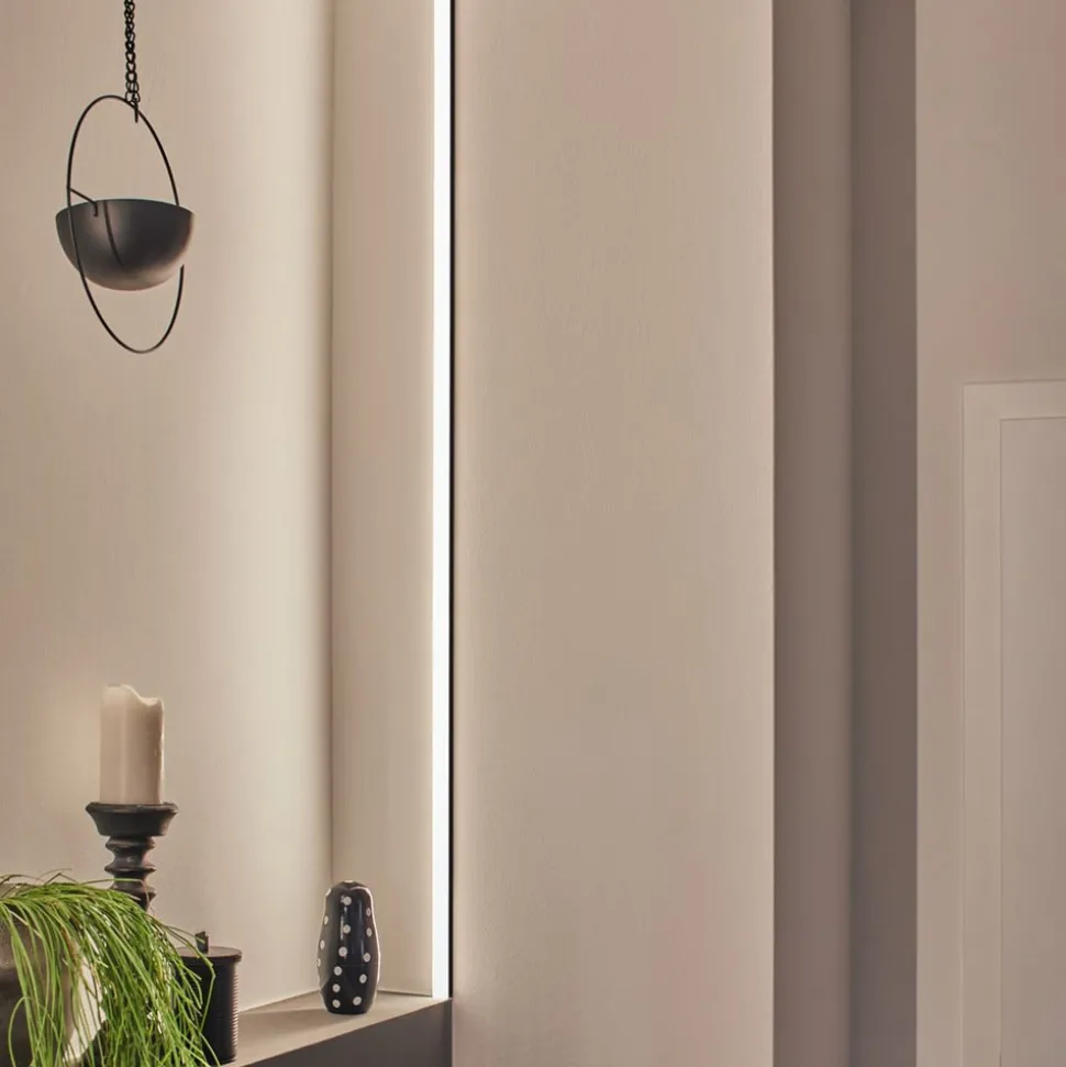 Paulmann Square profiel, zwart, diffusor wit, 2m