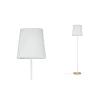 Paulmann Stellan vloerlamp met stoffen kap wit