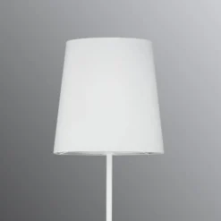 Paulmann Stellan vloerlamp met stoffen kap wit