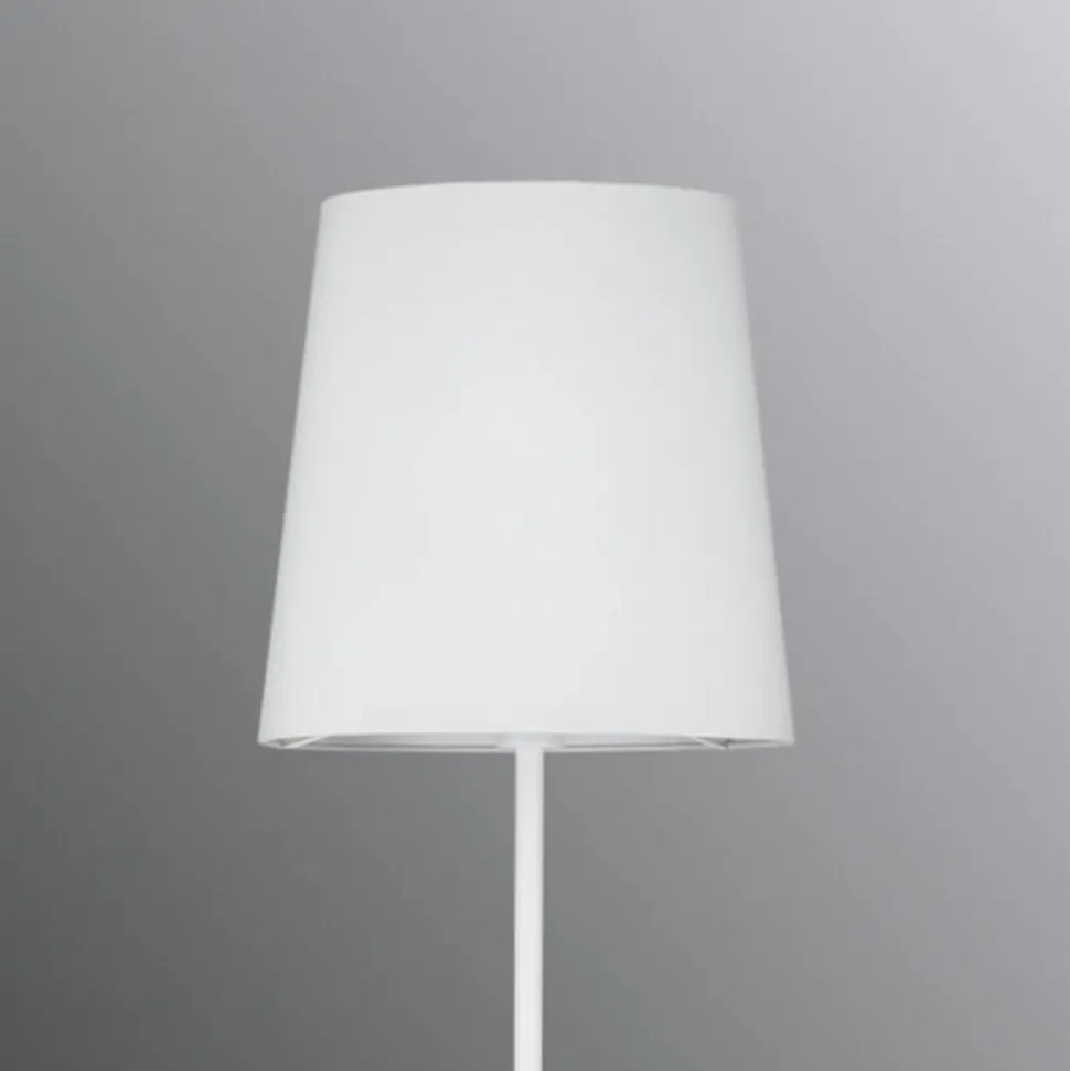 Paulmann Stellan vloerlamp met stoffen kap wit