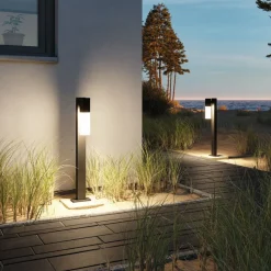 Paulmann Tralia tuinpadverlichting, antraciet Hoogte 65 cm aluminium IP44 E27