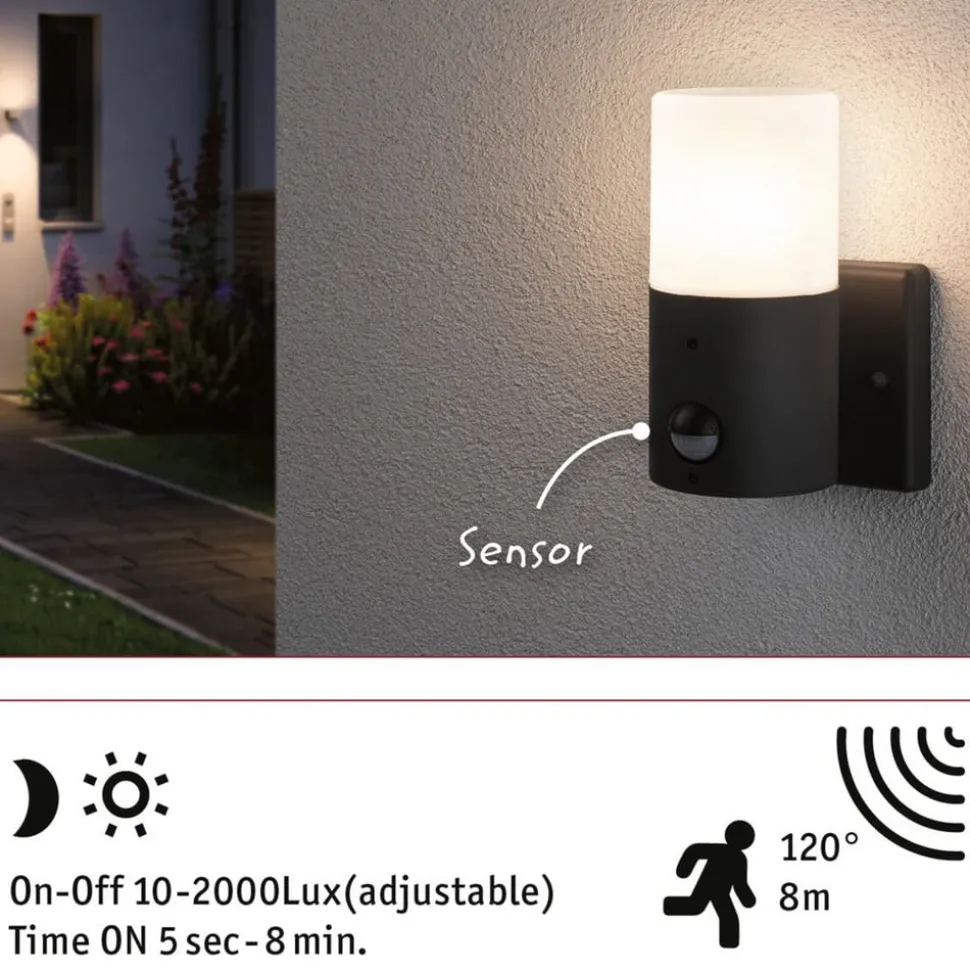 Paulmann Tubs buitenwandlamp sensor niet dimbaar