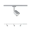 Paulmann URail afdekset, 3 spots, spoor, chroom