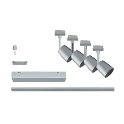 Paulmann URail afdekset, 3 spots, spoor, chroom