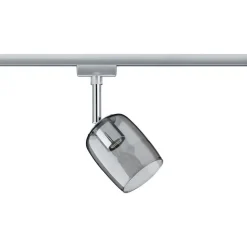 Paulmann URail Blossom spot, chroom/rookgrijs