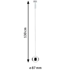 Paulmann URail Capsule II hanglamp wit/chroom 827