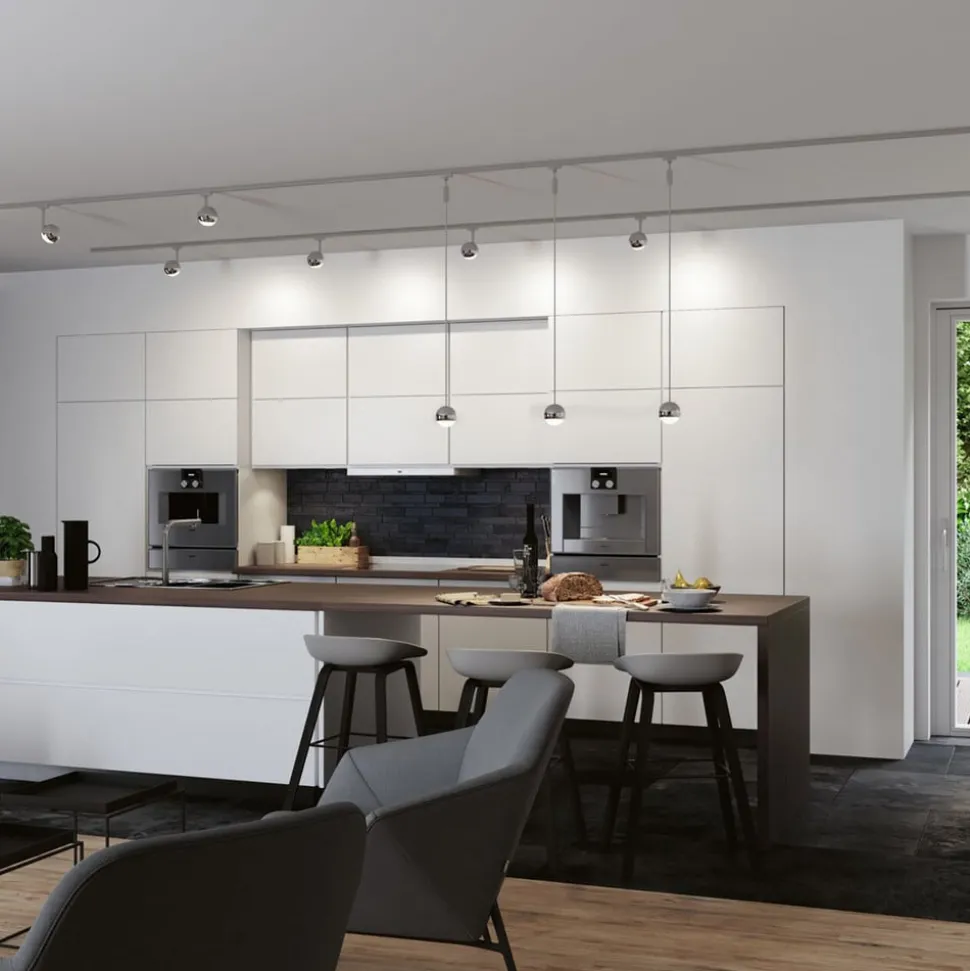 Paulmann URail Capsule II hanglamp 4.000K chroom