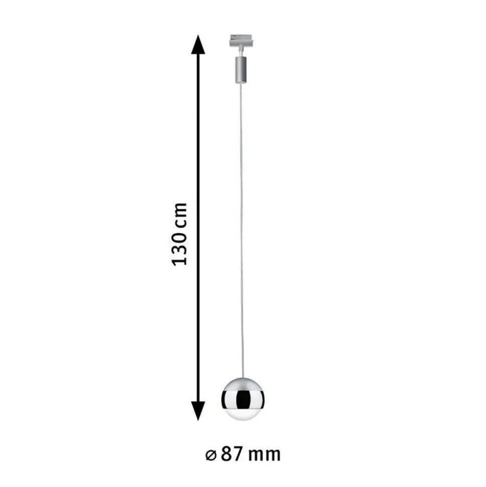 Paulmann URail Capsule II hanglamp 4.000K chroom