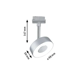 Paulmann URail Circle LED-Spot rond in chroom