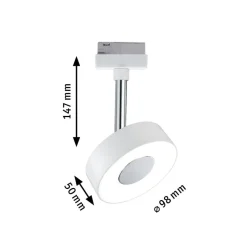 Paulmann URail Circle LED-spot rond in het wit