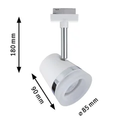 Paulmann URail Cone spot, wit/chroom