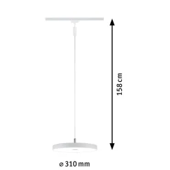 Paulmann URail Hildor LED hanglamp wit 4.000K