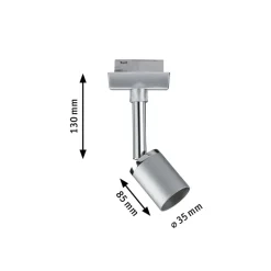 Paulmann URail Pure II Spot, chroom mat