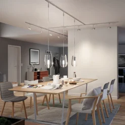 Paulmann URail rail, mat chroom, lengte 50 cm, aluminium