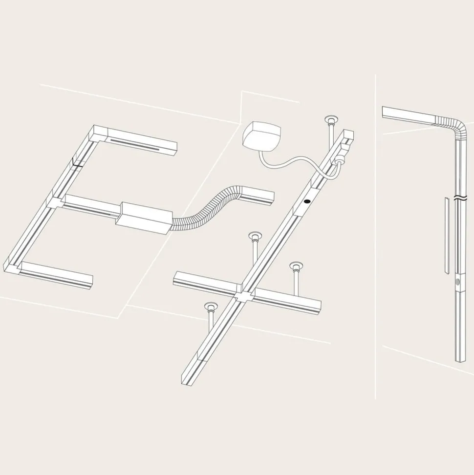 Paulmann URail rail, mat chroom, lengte 100 cm, aluminium