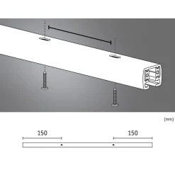 Paulmann URail rail, wit, lengte 50 cm, aluminium