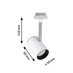 Paulmann URail Shine LED spot in wit