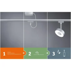 Paulmann URail spot Blossom van glas