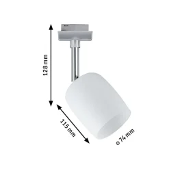 Paulmann URail spot Blossom van glas