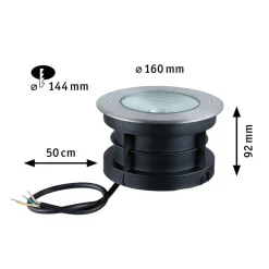 Paulmann Vanea LED inbouwlamp IP67, Ø 16cm