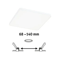 Paulmann Veluna Edge IP44 4000K dimmer 16x16cm