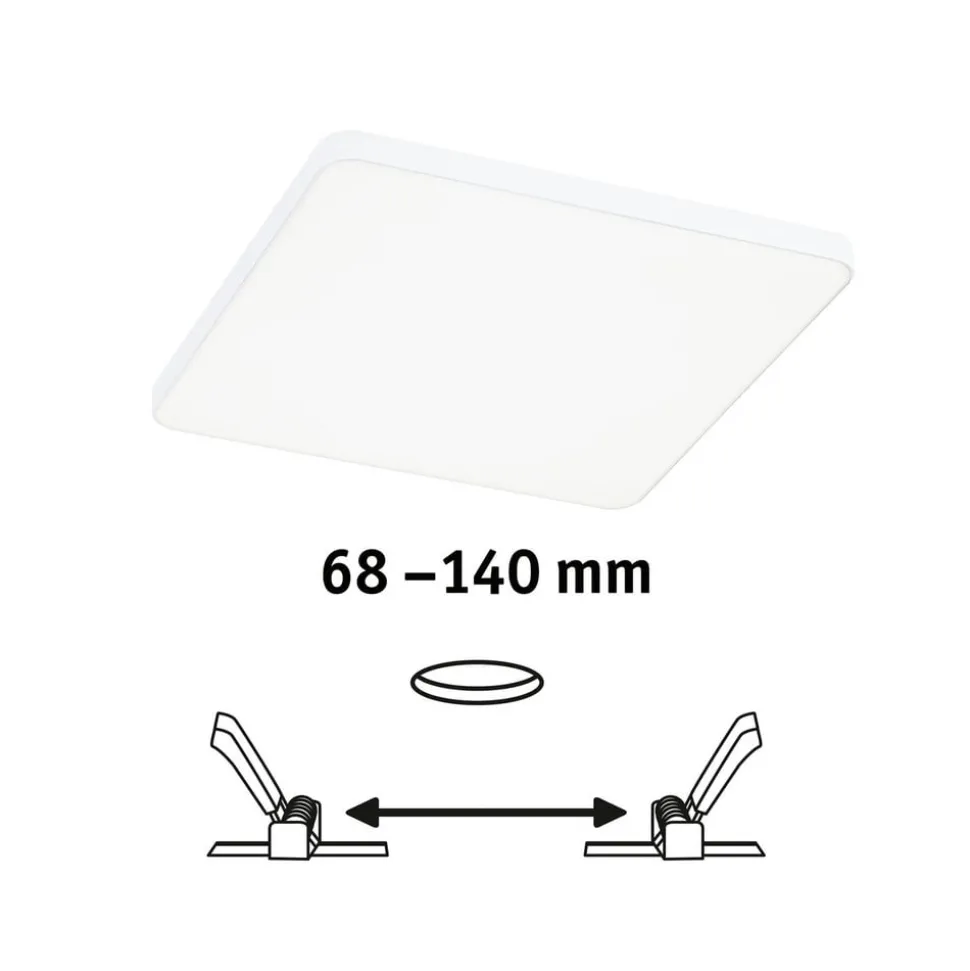 Paulmann Veluna Edge IP44 4000K dimmer 16x16cm
