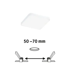 Paulmann Veluna Edge IP44 4000K dimmer 9x9cm