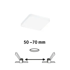 Paulmann Veluna Edge IP44 4000K dimmer 9x9cm