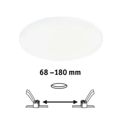 Paulmann Veluna Edge IP44 4.000K dimmer Ø 20cm