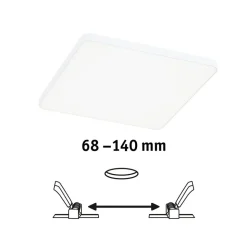 Paulmann Veluna Edge LED inbouw IP44 4000K 16x16cm