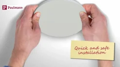 Paulmann Veluna Edge LED inbouw IP44 3.000K Ø 9cm