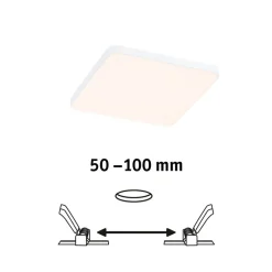 Paulmann Veluna Edge LED inbouw IP44 3000K 12x12cm