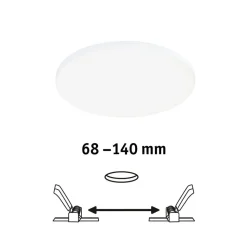 Paulmann Veluna Edge LED inbouw IP44 4.000K Ø 16cm