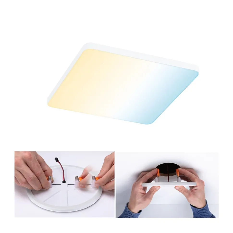 Paulmann Veluna Edge ZigBee CCT hoekig 16x16 cm