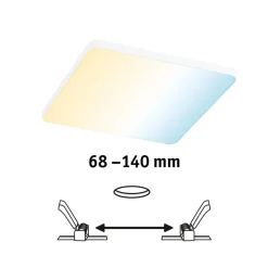 Paulmann Veluna Edge ZigBee CCT hoekig 16x16 cm